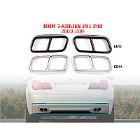 Διπλές μεταλλικές ακροφυσιές εξατμισης με αυτοκόλλητα για BMW 7 F01 F02 - EB13/EB14 - Sellzone.bg Διπλές μεταλλικές ακροφυσιές εξατμισης με αυτοκόλλητα για BMW 7 F01 F02 - EB13/EB14